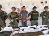 Asegurado alias “El Paisa”. Señalado cabecilla de las disidencias de las FARC en Nariño