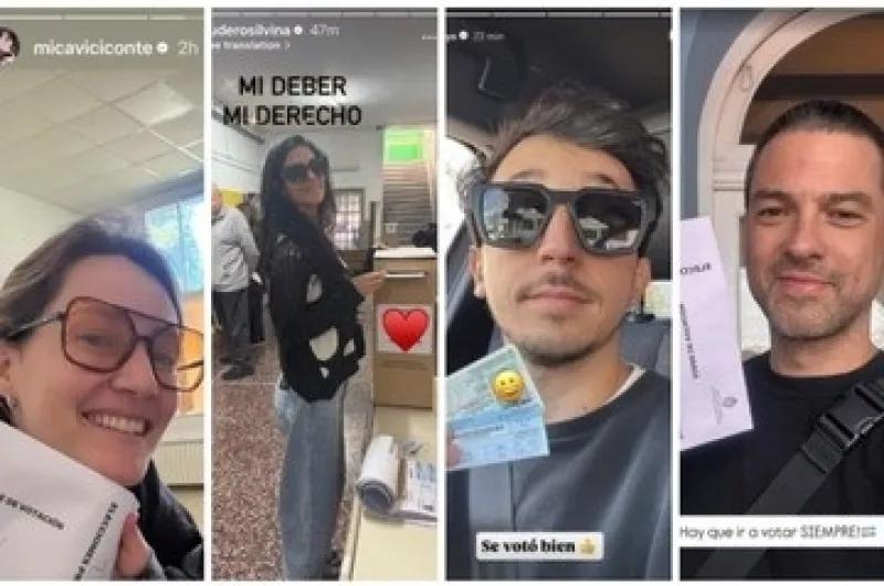 Famosos compartieron en redes cómo votaron en las elecciones bonaerenses 2025