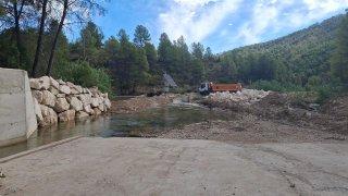 La CHS recupera el punto SAIH arrasado por la DANA en la confluencia de los ríos Taibilla y Segura