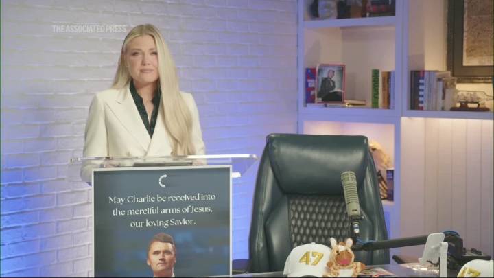 Charlie Kirk's wife, Erika, gives first statement after husband's killing