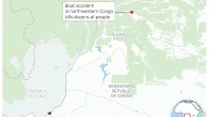 At least 193 passengers killed in two boat accidents in northwestern Congo