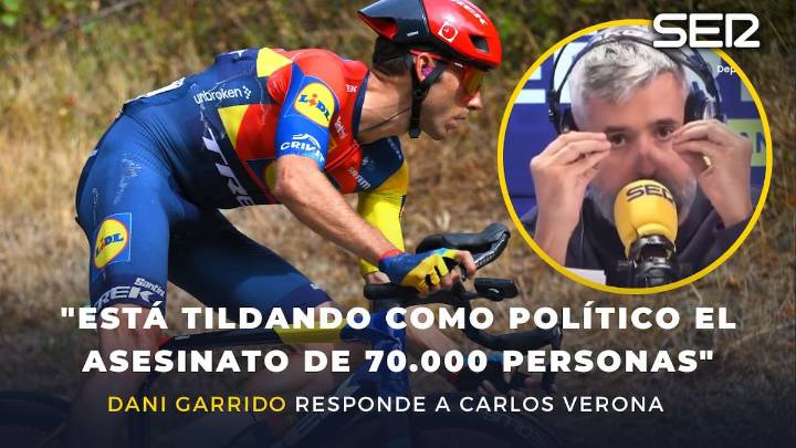 Dani Garrido responde a las palabras de Verona: "Tilda como político el asesinato de 70.000 personas"