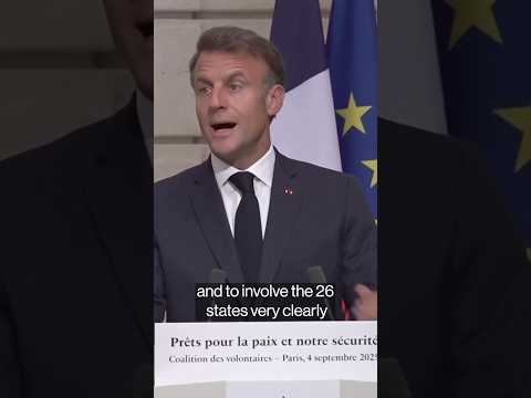 Macron Says 26 Nations to Back Security Guarantees for Ukraine