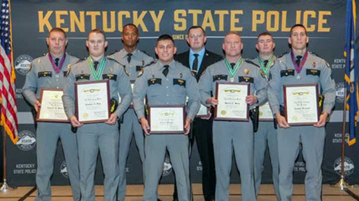Local Kentucky State Police Troopers and Officers honored at annual awards