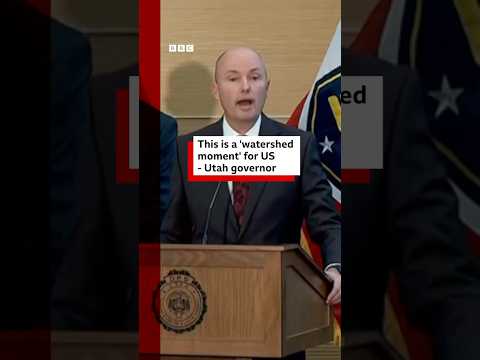 This is a 'watershed moment' for US, says Utah governor. #Utah #BBCNews