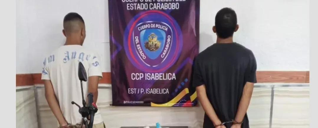 Policarabobo capturó a dos sujetos con droga en Plaza de Toros