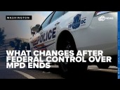 What does, does not change after federal control over Metropolitan Police Department ends