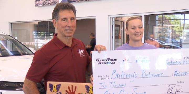 Hyundai Hope on Wheels donates $10k to Brittney’s Believers