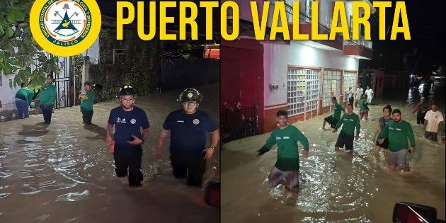 Lluvia en Puerto Vallarta deja dos personas desaparecidas