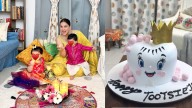 Shraddha Arya Celebrates Her Twins’ 10-Month Birthday With A ‘Toothsie’ Special Cake