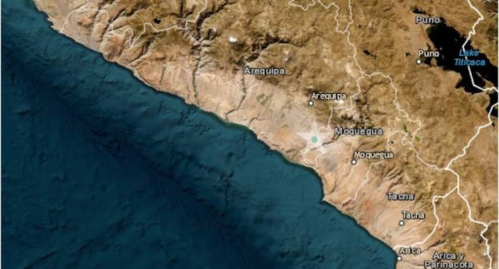 Sismo de magnitud 3.8 se sintió en Arequipa y Moquegua