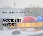 1 person injured in motorcycle-pickup collision Friday in Jamestown