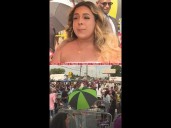 Cardi B fans line up to meet her in Riverdale