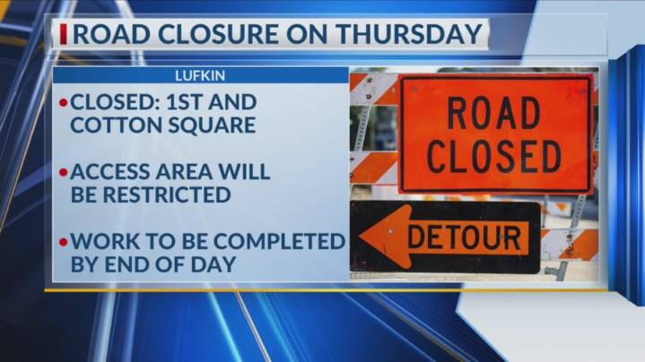 Drivers warned of Lufkin Avenue closure for utility work on Thursday