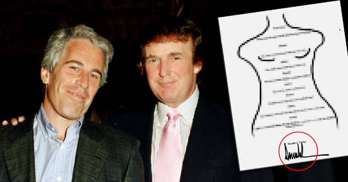 Esto dice la nota de Feliz Cumpleaños que Trump envió a Epstein cuando cumplió 50, con todo y dibujo de una mujer desnuda