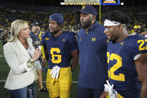 Michigan's targeting call appeal is denied, linebacker Jaishawn Barham to miss 1st half at Oklahoma