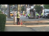Sinkhole, gas line break repairs continue along Spring St.