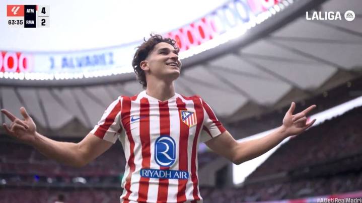 Julián Álvarez, el nuevo rey de Madrid: el Atlético goleó 5