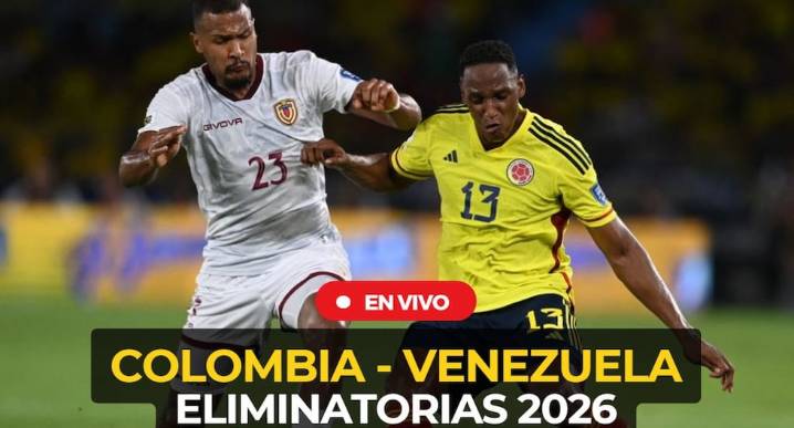 Colombia vs. Venezuela en vivo hoy: ver partido por fecha 18 de las Eliminatorias 2026 