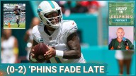 DOLPHINS POSTCAST: TUA TAGOVAILOA THROWS INT., TAKES SACK to END LAST 2 DRIVES IN 33-27 LOSS to New England Patriots, Miami Dolphins Fall to 0
