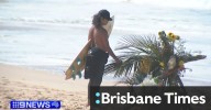 Friends of shark attack victim return to the waters