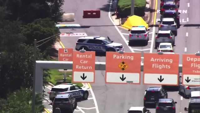 Police sweep garages at Orlando International Airport
