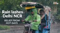 Delhi weather: Heavy rain lashes parts of NCR, brings brief respite from sultry weather; check IMD forecast