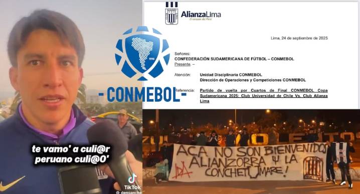 Alianza Lima presentó reclamo formal ante la Conmebol por actos violentos de hinchas de la U. de Chile