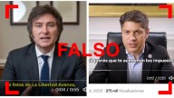 Circularon videos de Milei y Kicillof hechos con IA: cómo identificarlos y cómo cuidarse de estas desinformaciones