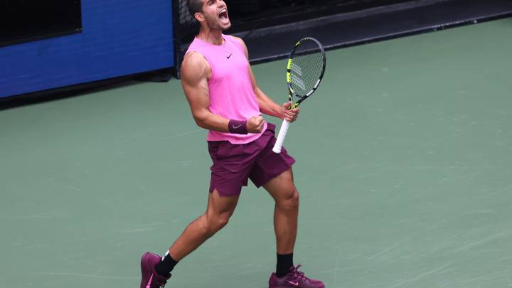 US Open: Alcaraz venció con autoridad a Lehecka y accedió a semifinales