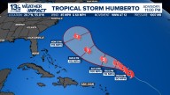 Tropical Storm Humberto forms in the Atlantic