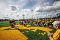 WVU dedicates new Pride Practice Field for Mountaineer Marching Band