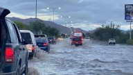 Sigue caos vial por inundación en la avenida Fuerza Aérea Mexicana
