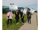 Full-time support workers on strike at Northern and Boréal colleges