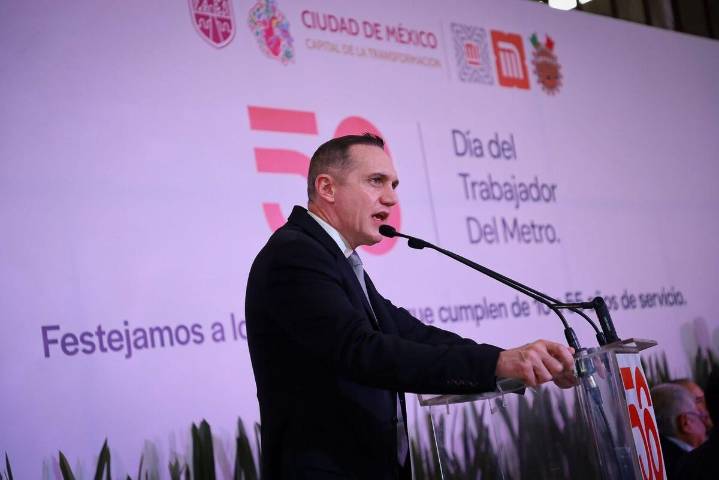 Adrián Rubalcava encabeza celebración del Metro de la CdMx por su 56 aniversario