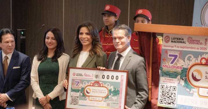 Billete de Lotería Nacional se suma a la difusión de la Semana Nacional de Salud Pública 2025