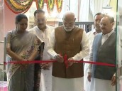 PM Modi inaugurates newly-built office of Delhi BJP Photo Source: ANI [ FULL VIEW ]