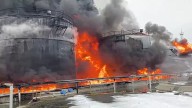 Ucrania atacó con drones un depósito de combustible en Rusia