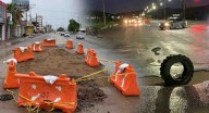 Segundo día de daños en Hermosillo tras fuertes lluvias: baches, socavones y basura en la ciudad