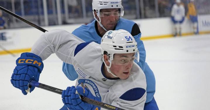 Dalibor Dvorsky displays growth during Blues' preseason loss to Blackhawks