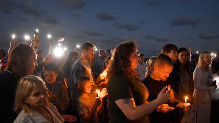 Charlie Kirk remembered during Brevard vigil as "true American hero."