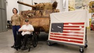 World War II Marine veteran reunites with tank he drove on Iwo Jima