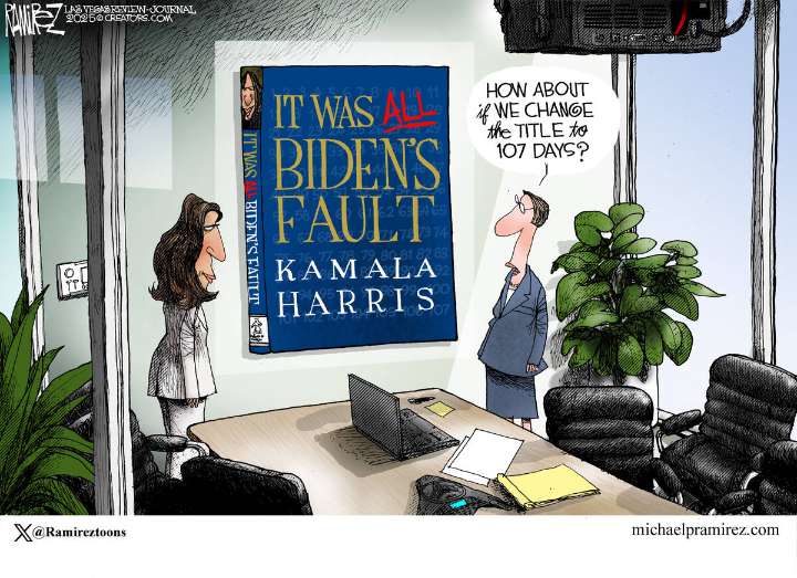 CARTOON: The book title Kamala Harris really wanted
