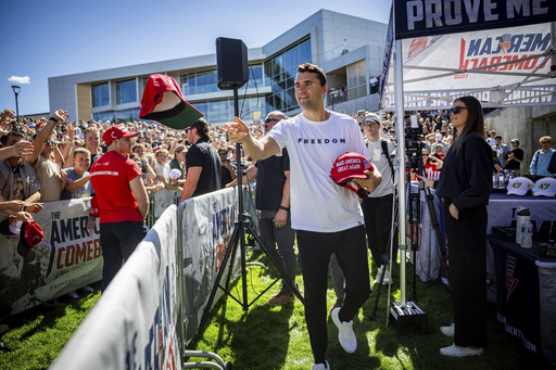 The Latest: Conservative activist Charlie Kirk is fatally shot at an event in Utah