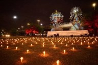 Noche del Peregrino: Se encendieron cerca de 700 velas en la rotonda de Limache