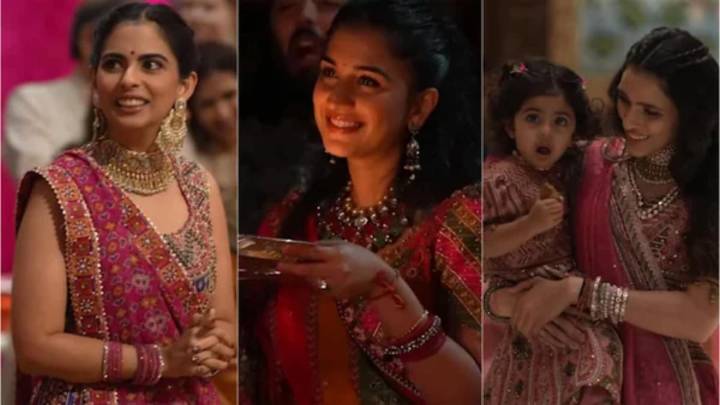 Radhika Merchant, Isha Ambani And Shloka Mehta Shine In Ethnic Glam At Navratri Garba Night