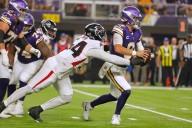 Falcons trample J.J. McCarthy and the Vikings 22-6 behind Bijan Robinson's running, dominant defense