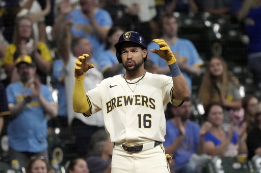 Woodruff brilla y Perkins impulsa cinco en victoria de Cerveceros 9