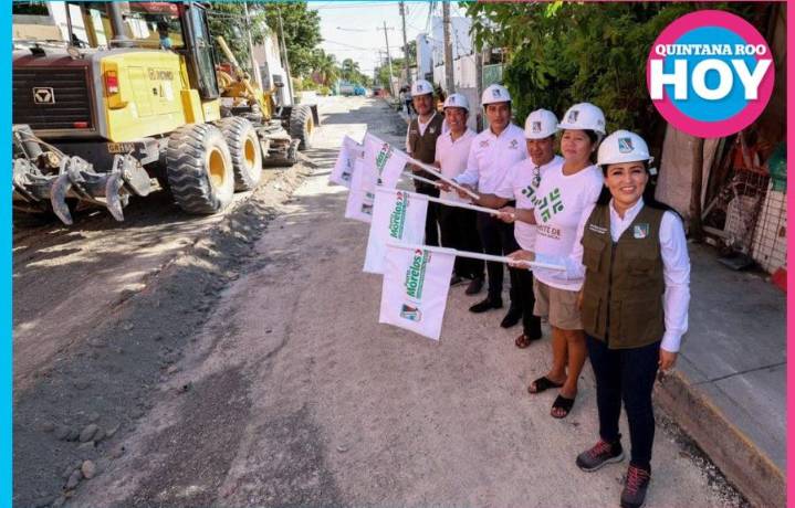 Blanca Merari da el banderazo al Programa de Reconstrucción de Calles
