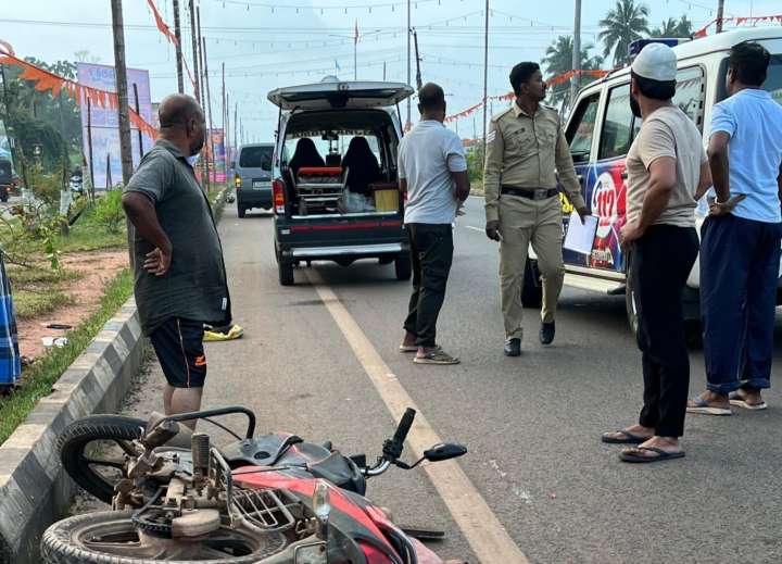 Rider killed on spot as unidentified vehicle hits motorbike on NH...